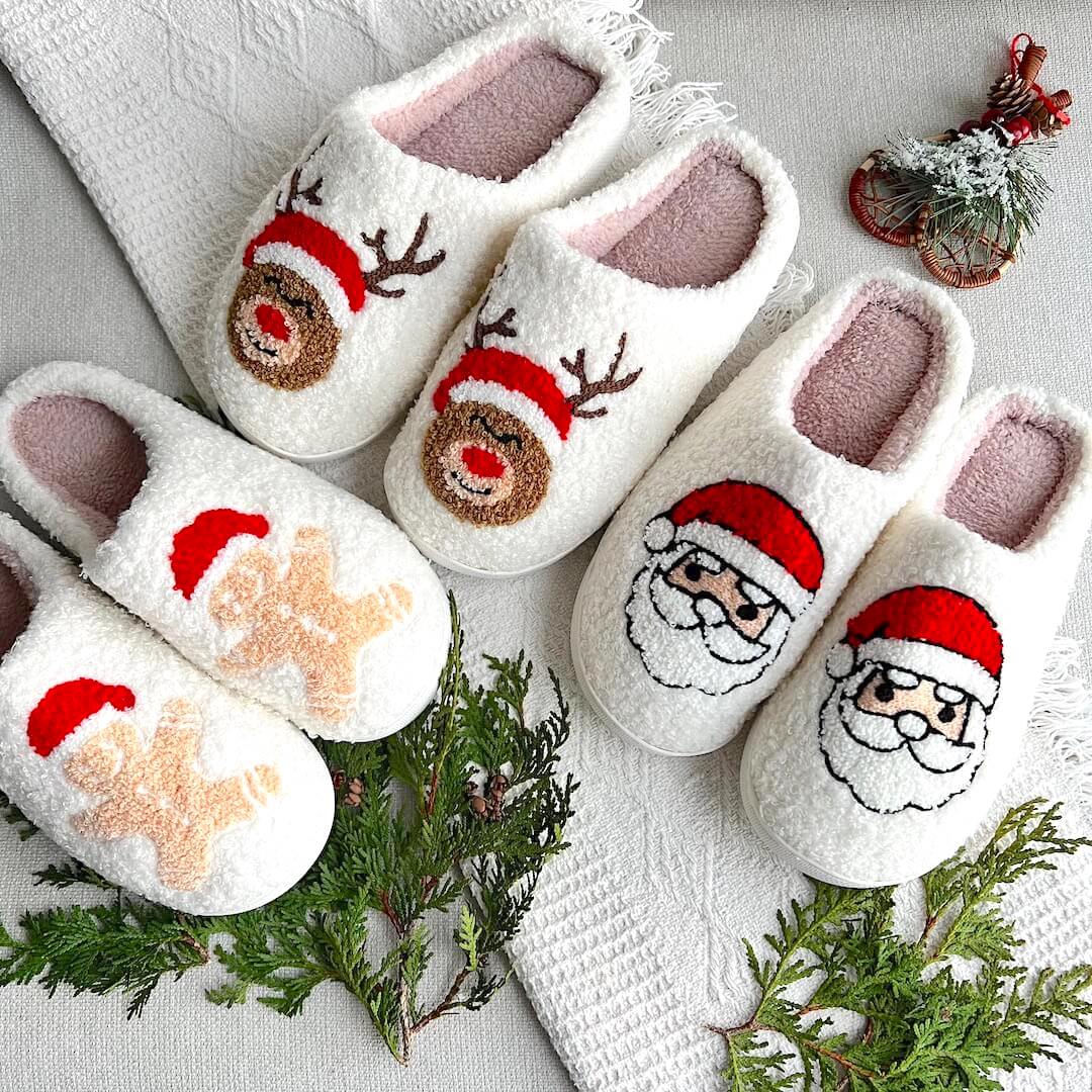 Joyful Christmas Slippers