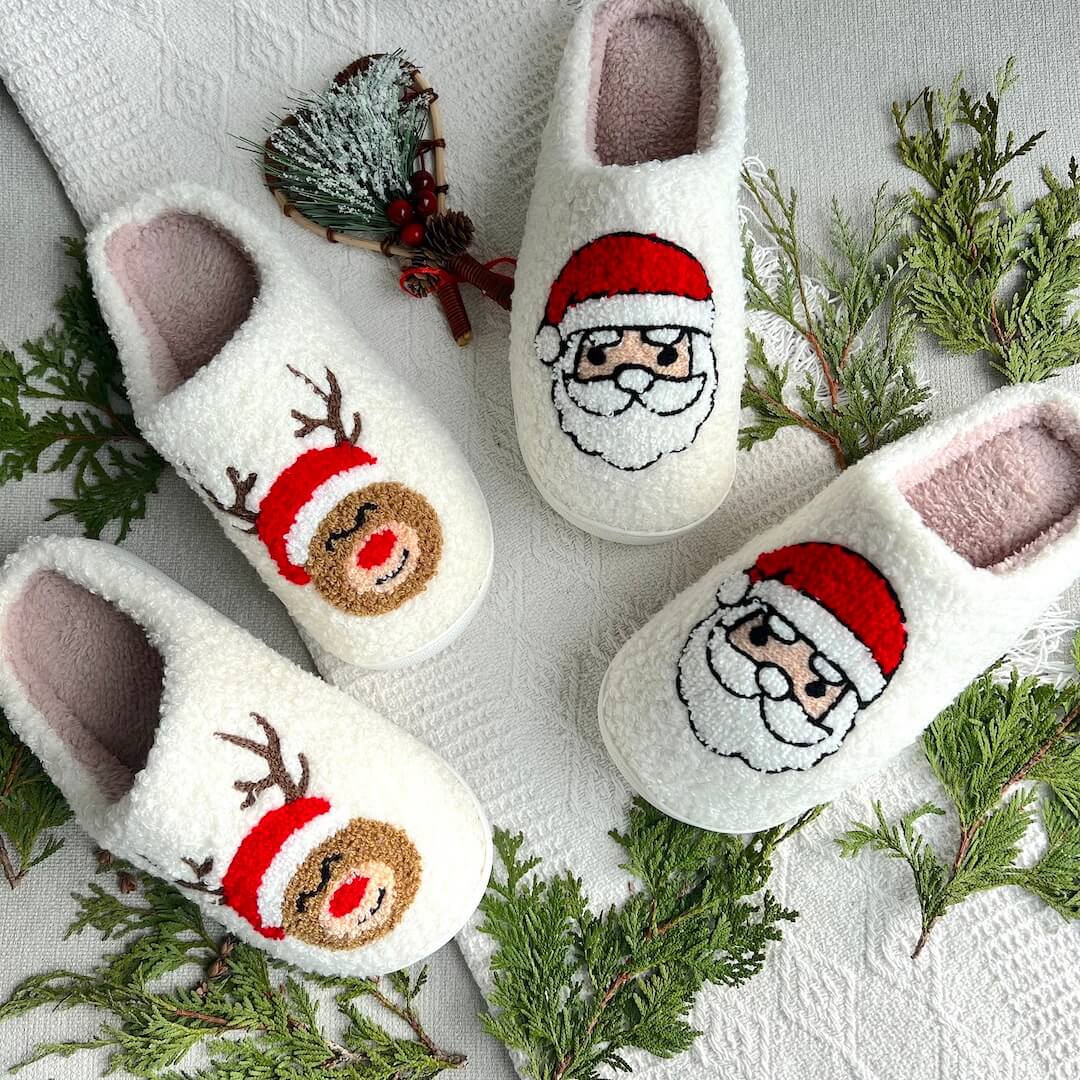 Joyful Christmas Slippers