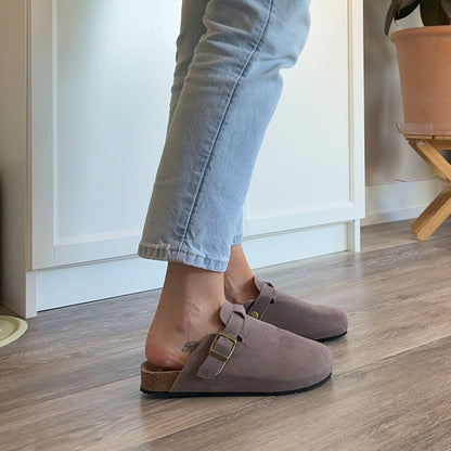 Nordic Suede Clogs