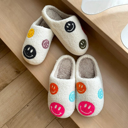 Colorful Happy Face Slides Slippers