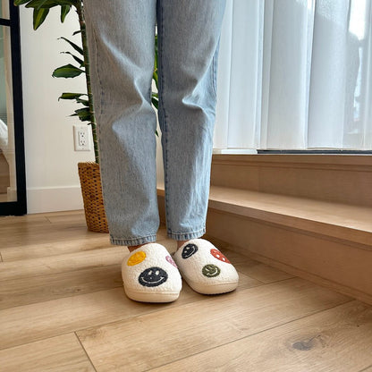 Colorful Happy Face Slides Slippers