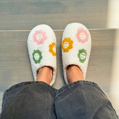 Happy Sunflower Slippers