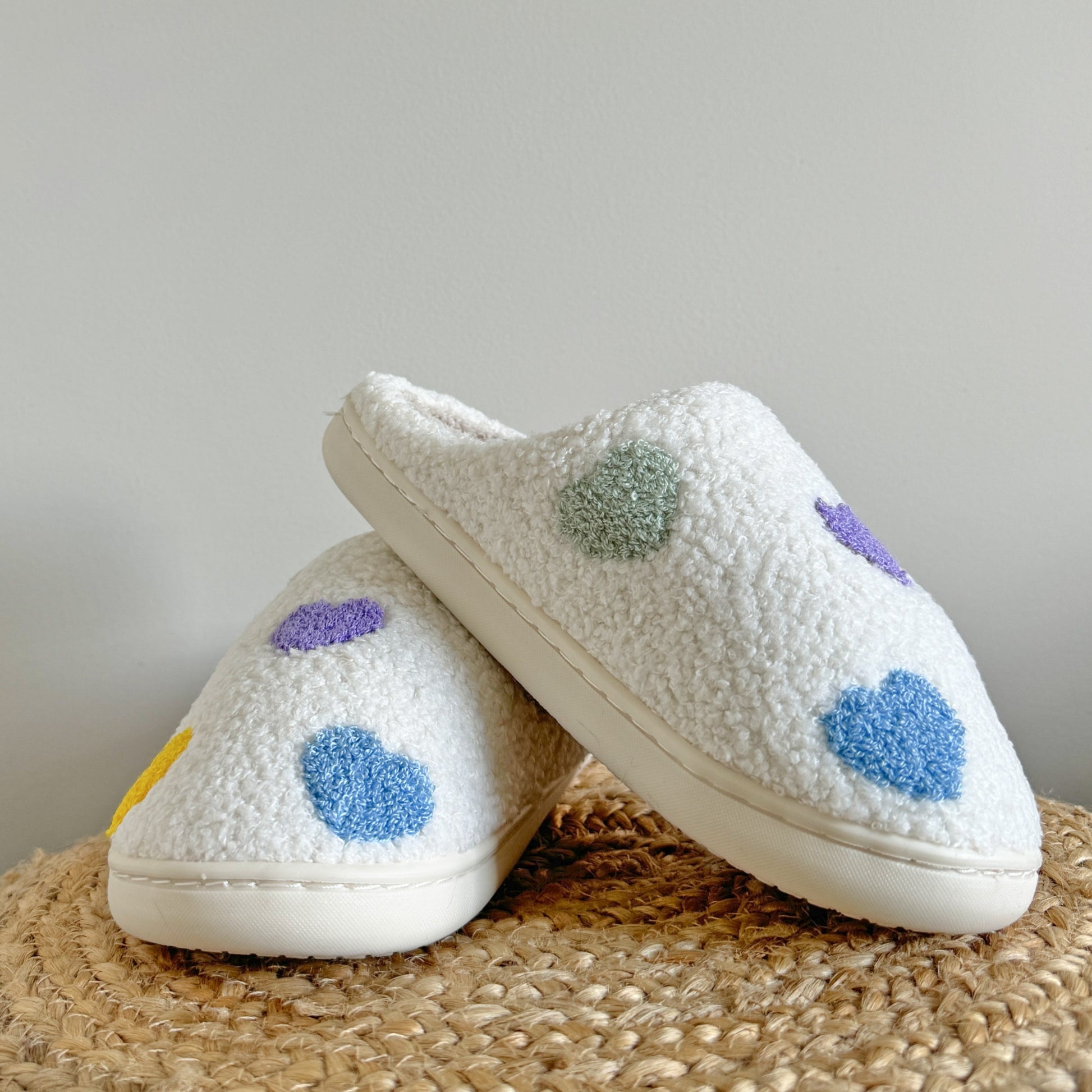 Zia Colorful Heart Slippers